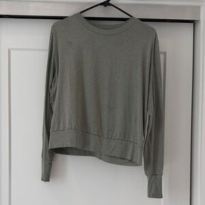 Casual Olive Long Sleeve Tee
